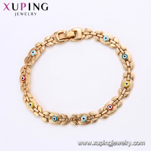 75187 Xuping высший сорт красочные сглаза Золотая цепь браслет без камня бижутерия